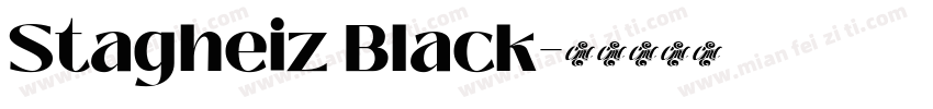 Stagheiz Black字体转换